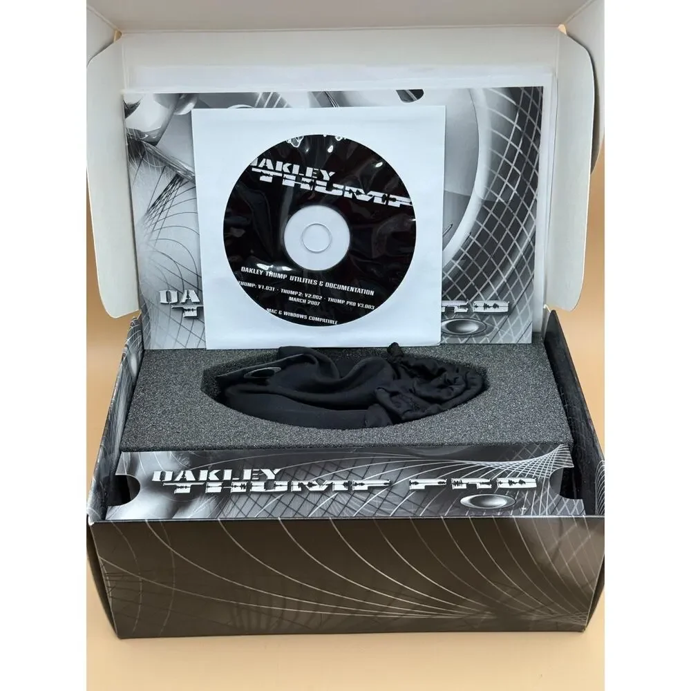 🎧 Oakley Thump Pro Sunglasses Black Iridium Polished Black Open Box
